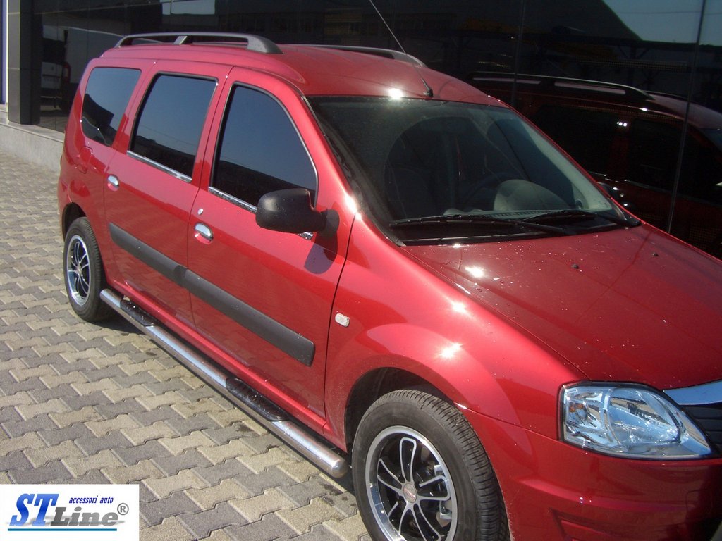 The side tube (2 PCs., stainless.) for Dacia Logan MCV 2004-2014 - image 4