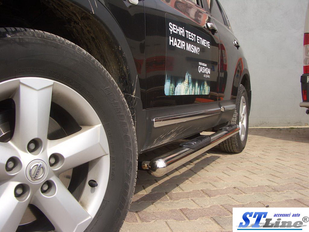 Side Pipes (2 pcs, Stainless Steel) for Nissan Qashqai 2010-2014 - image 5