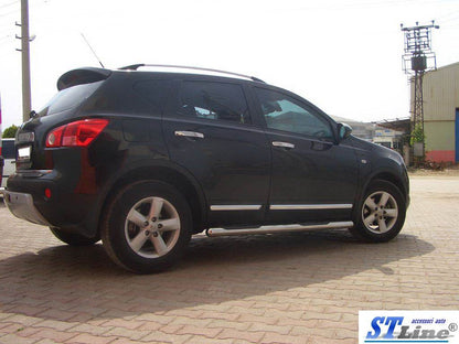 The side tube (2 PCs., stainless.) for Nissan Qashqai 2010-2014 - Reelken Auto
