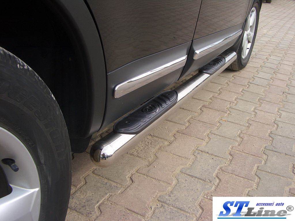 The side tube (2 PCs., stainless.) for Nissan Qashqai 2010-2014 - Reelken Auto