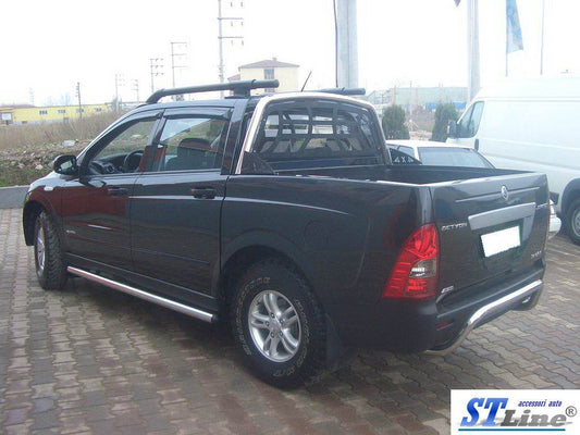 Side pipes (2 PCs, stainless steel) for SsangYong Action 2006↗ - Reelken Auto