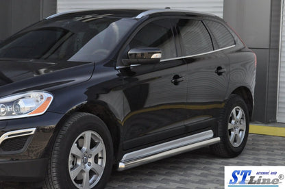 Side Bars BB004 (2 pcs, stainless steel) for Volvo XC60 2009-2017 - image 2