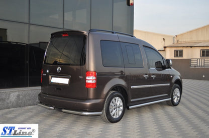 Lateral pipe BB001 (2 PCs, stainless steel) for Volkswagen Caddy 2010-2015 - image 4