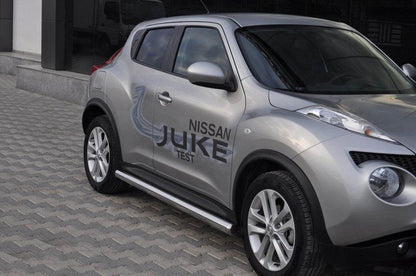 Lateral pipe Ø60 (2 PCs., stainless.) for Nissan Juke 2010-2019 - Reelken Auto