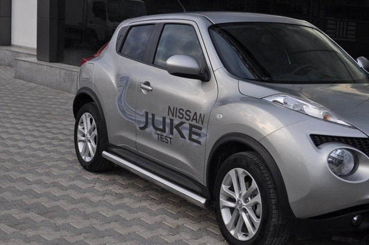 Lateral pipe Ø60 (2 PCs., stainless.) for Nissan Juke 2010-2019 - Reelken Auto