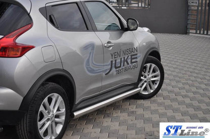 Lateral pipe Ø60 (2 PCs., stainless.) for Nissan Juke 2010-2019 - Reelken Auto