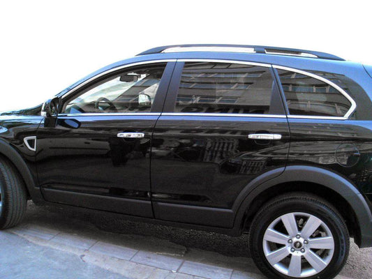 Upper trim (6 pieces, stainless steel) for Chevrolet Captiva 2006-2019 - Reelken Auto