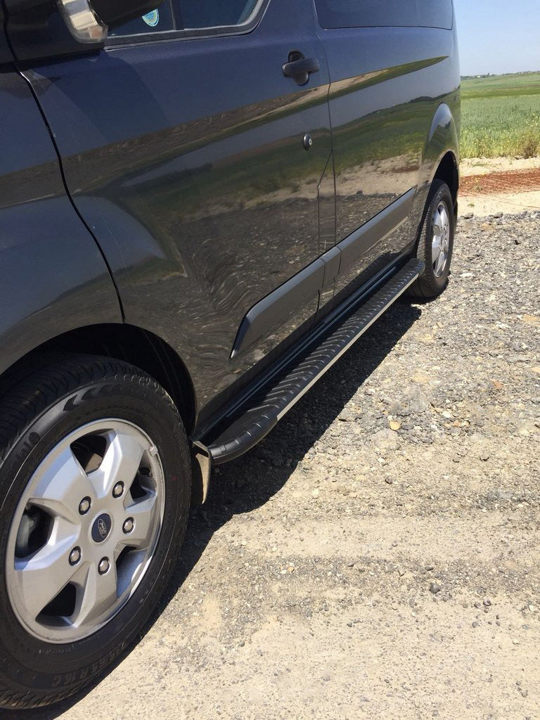 Side Steps Bosphorus Grey (2 pcs, Aluminum) for Ford Custom 2013-2022 - image 1