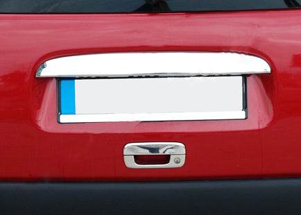Overlay above the number (1996-2002 Single door, stainless steel.) for Citroen Berlingo 1996-2008 - Reelken Auto