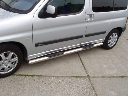 The side tube (2 PCs., stainless.) for Citroen Berlingo 1996-2008 - image 1