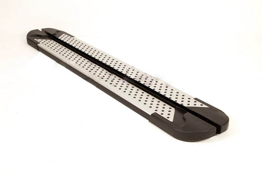 Side sills Allmond Grey (2 PCs Alu.) for Nissan Navara/NP300 2016- - Reelken Auto