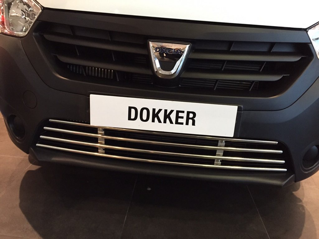 Front Bumper Grille Stainless Steel for Dacia Dokker 2013-2022 - image 3