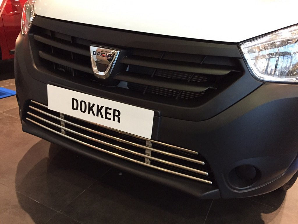 Front Bumper Grille Stainless Steel for Dacia Dokker 2013-2022 - image 4