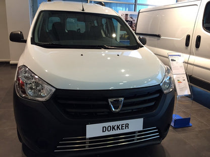 Front Bumper Grille Stainless Steel for Dacia Dokker 2013-2022 - image 8