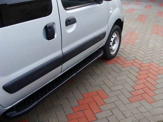 Side platforms Black Allmond (2 pieces, aluminum) for Renault Kangoo 1998-2008 - Reelken Auto