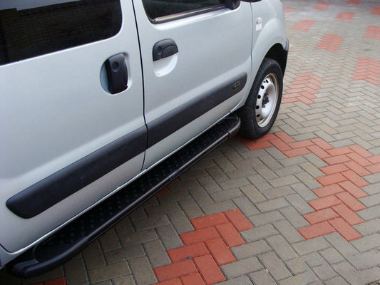 Side Steps Allmond Black (2 pcs, Aluminum) for Renault Kangoo 1998-2008 - image 1