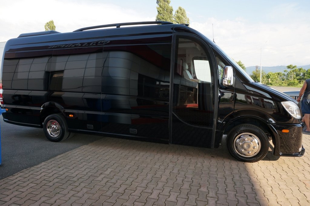 Stainless Steel Wheel Covers Exclusive V2 (2-ring, 4 pcs) for Mercedes Sprinter W906 2006-2018 - image 2