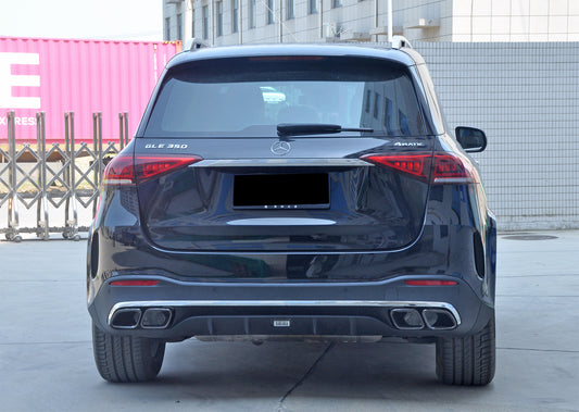 Rear Diffuser GLE63 AMG (with Chrome Tips) for Mercedes GLE W167 2018- - image 1