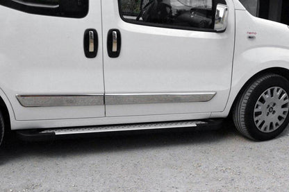 Side sills Allmond Grey (2 PCs, aluminum alloy.) for Citroen Nemo - Reelken Auto