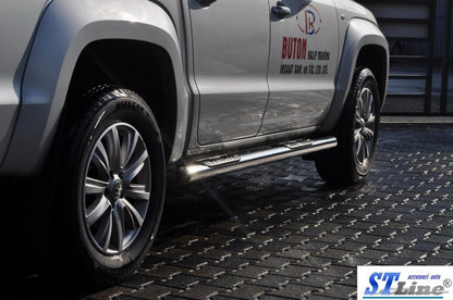 Side pipes (2 PCs, stainless steel) for Volkswagen Amarok 2010-2022 - image 5