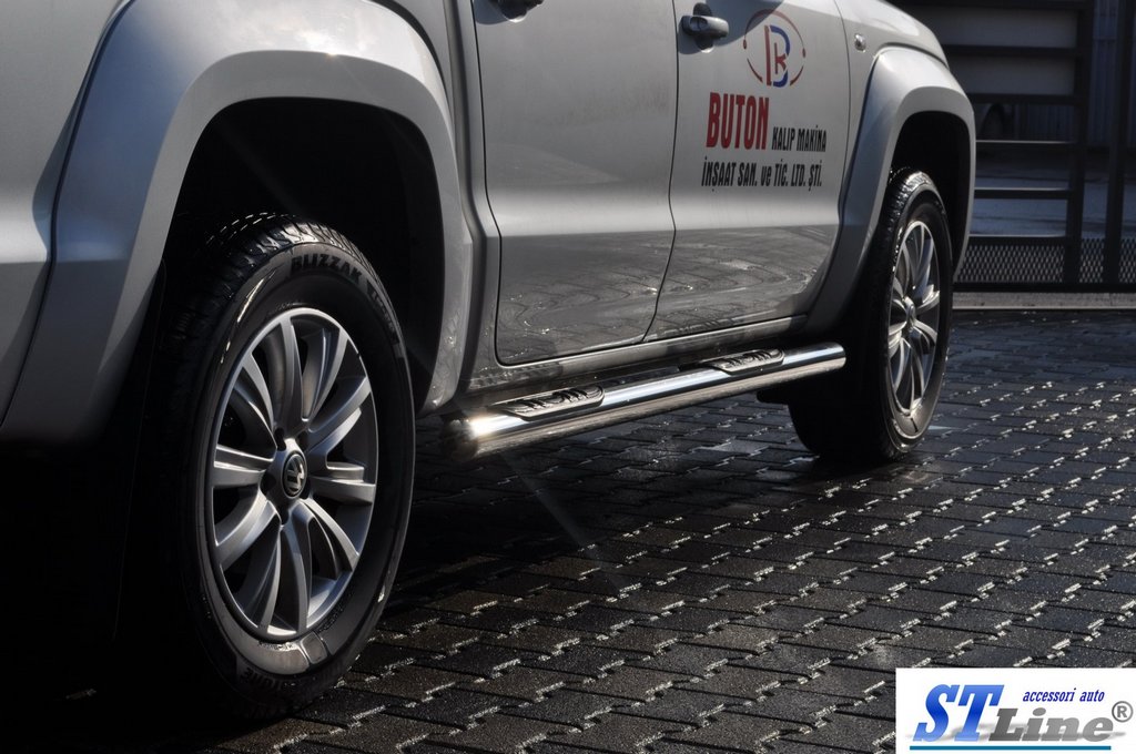 Side Bars (2 pcs, Stainless Steel) for Volkswagen Amarok 2010-2022 - image 5