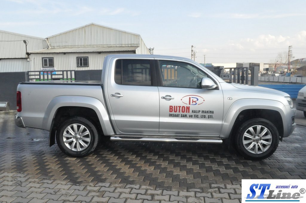 Side pipes (2 PCs, stainless steel) for Volkswagen Amarok 2010-2022 - image 6