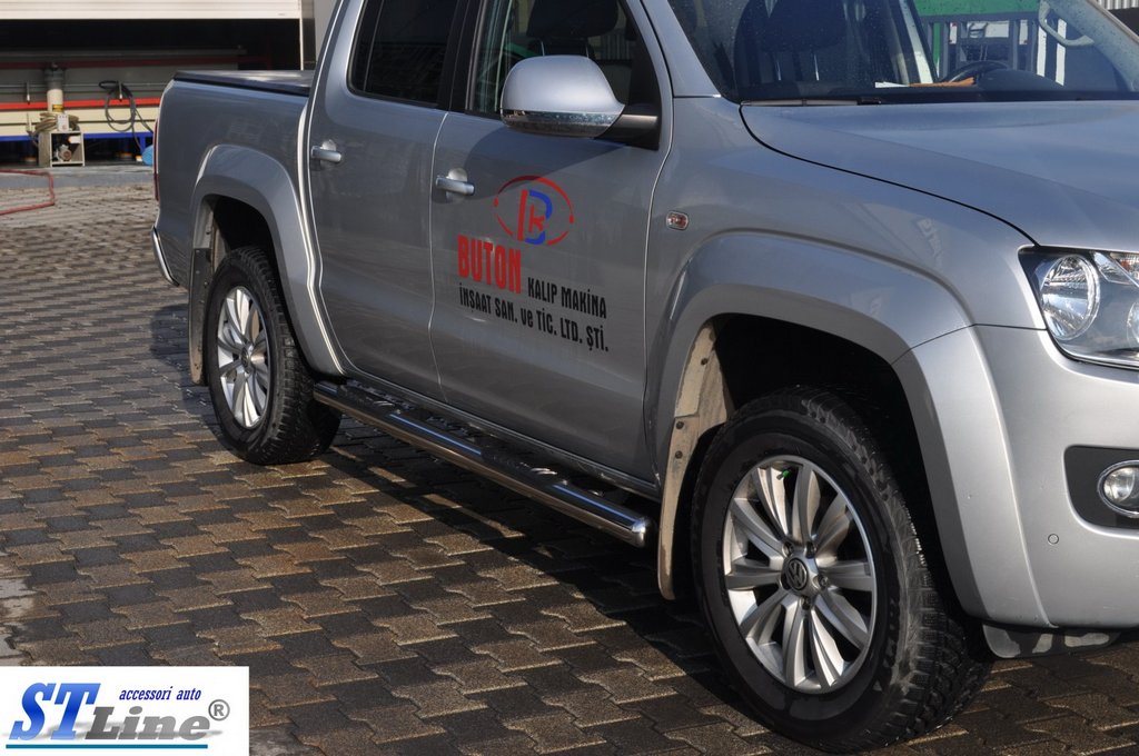 Side pipes (2 PCs, stainless steel) for Volkswagen Amarok 2010-2022 - image 7