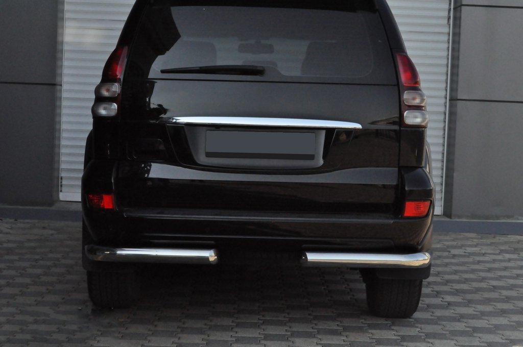 Rear Corner Bars AK003 (2 pcs, stainless steel) for Toyota Land Cruiser Prado 120 2002-2009 - image 4