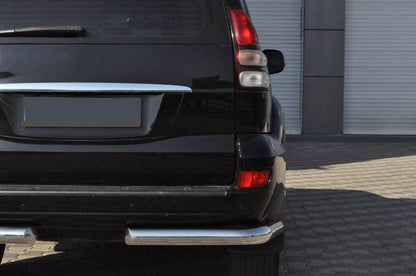 Rear corners AK003 (2 PCs, stainless steel) for Toyota Land Cruiser Prado 120 - Reelken Auto