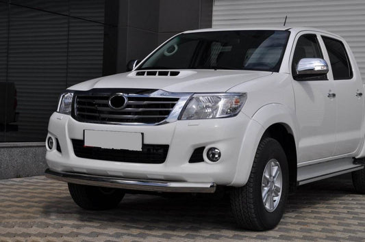 Front protection ST008 (stainless) for Toyota Hilux 2006-2015 - Reelken Auto
