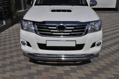 Front protection ST017 (stainless) for Toyota Hilux 2006-2015 - Reelken Auto