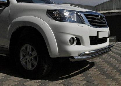 Front protection ST017 (stainless) for Toyota Hilux 2006-2015 - Reelken Auto