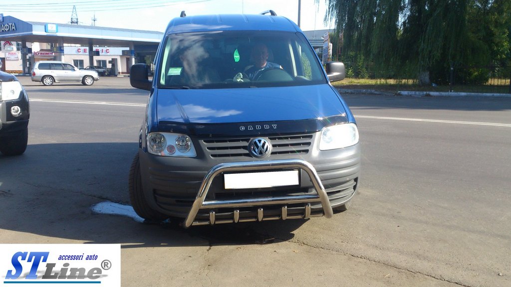 The WT003 bumper guard (stainless) for Volkswagen Caddy 2004-2010 - image 3