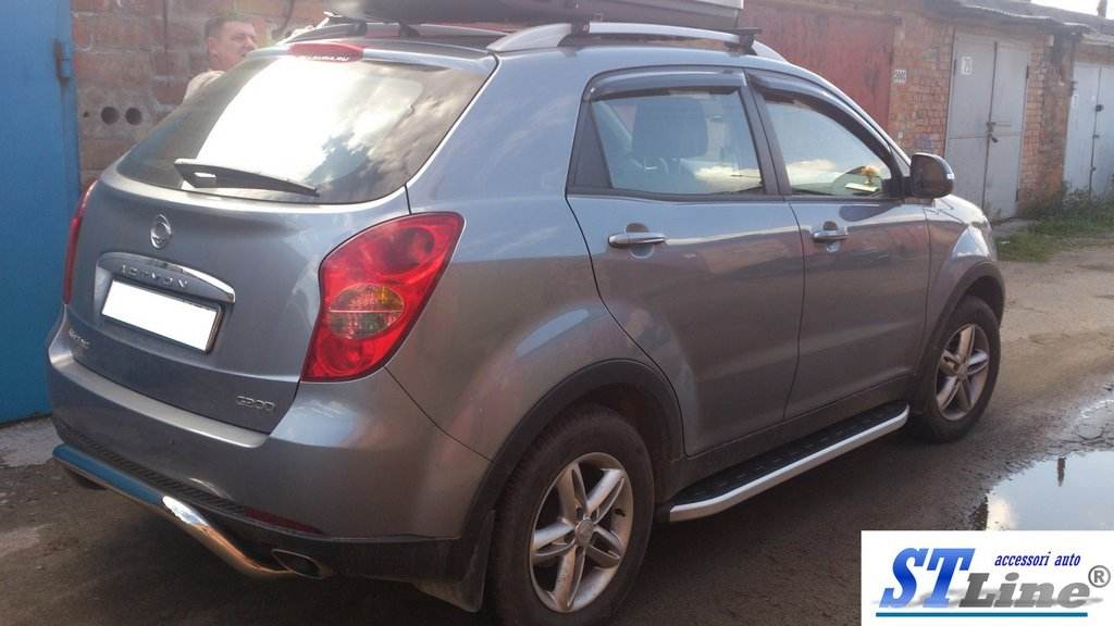 Back arc AK007 (stainless) for SsangYong Korando 2010-2019 - Reelken Auto