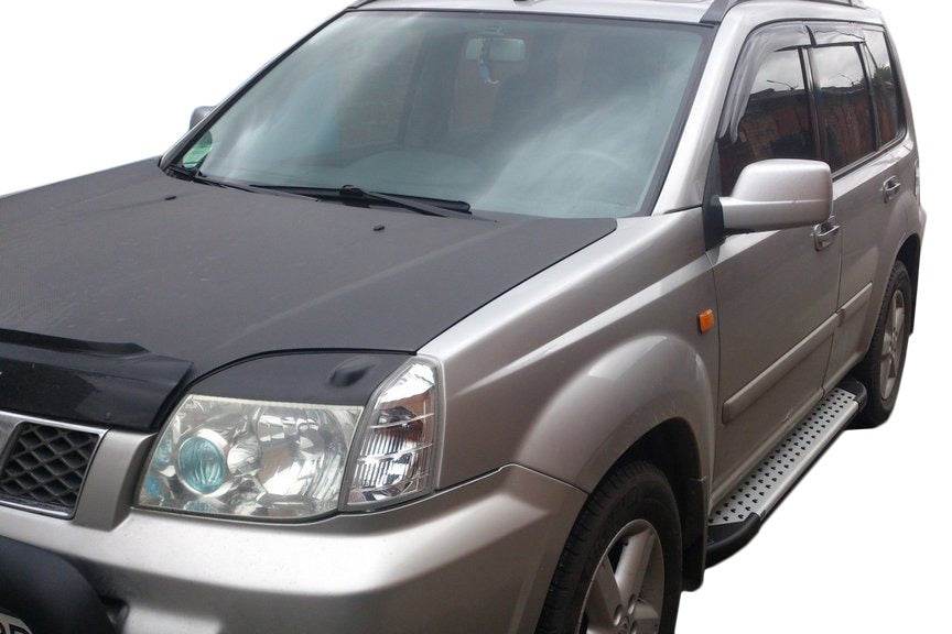 Side sills Allmond Grey (2 PCs Alu.) for Nissan X-trail T30 2002-2007 - Reelken Auto