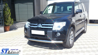 Front Bar ST008 (Stainless Steel) for Mitsubishi Pajero Wagon III 1999-2006 - image 6
