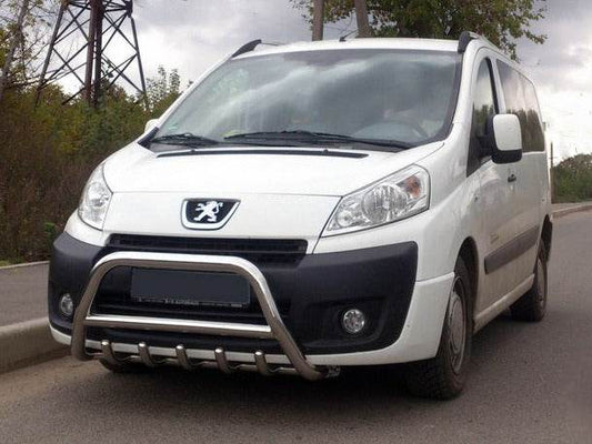 The bumper guard (stainless) for Peugeot Expert 2007-2016 - Reelken Auto