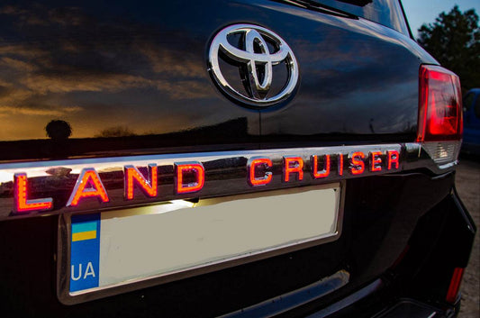 Plank above the LED number (2016+) for Toyota Land Cruiser 200 - Reelken Auto