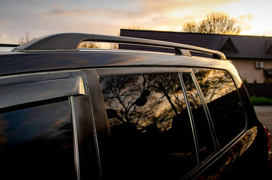 Roof rails original design Premium Black (2 pcs) for Toyota Land Cruiser 200 - Reelken Auto
