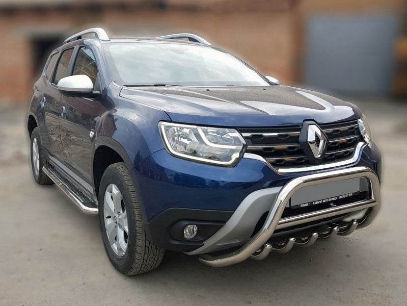 Kengurâtnik without inscription WT003 (stainless) for Dacia Duster 2018-2024 - Reelken Auto