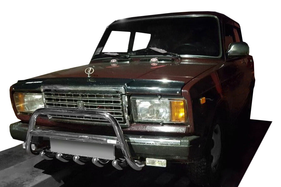Bull Bar WT003 (42mm, Stainless Steel) for VAZ 2107 1982-2012 - image 1