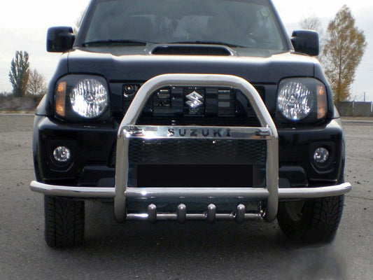 Bull bar with side bars QT007 (stainless steel) for Suzuki Jimny 1998-2018 - image 1