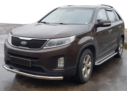 Front Bar ST008 (2013-2015, Stainless Steel) for Kia Sorento II XM 2009-2014 - image 1