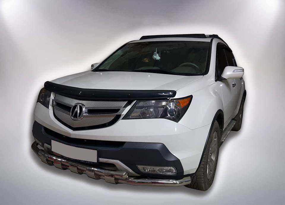 Front protection B1-47 (stainless steel) for Acura MDX 2007-2013 - Reelken Auto