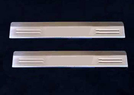 Door Sill Covers (2 pcs, Stainless Steel) for Fiat Panda 2003-2011 - image 1
