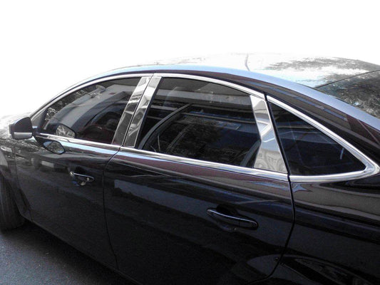 Door pillar molding (stainless) for Ford Mondeo 2008-2014 - Reelken Auto