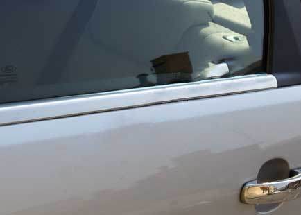 The outer edging of the glass (4 pieces, stainless.) for Ford Mondeo 2000-2007 - Reelken Auto