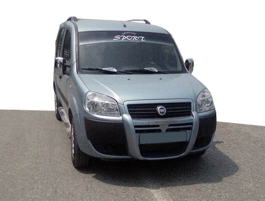 Lip on the front bumper (paintable) for Fiat Doblo I 2005-2010 - Reelken Auto