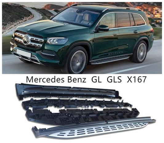 Side sills (2 pcs, OEM) for Mercedes GLS X167 - Reelken Auto
