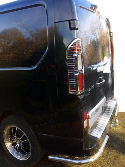 Rear Corner Bars (2 pcs, Stainless Steel) for Opel Vivaro 2015-2019 - image 2